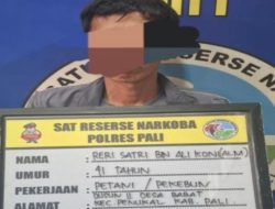 Satresnarkoba Polres PALI Berhasil Ringkus Terduga Pengedar Narkotika Jenis Sabu di Desa Babat