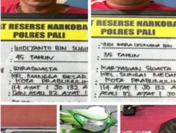 Dua Warga Prabumulih Di Ringkus Satresnarkoba Polres PALI