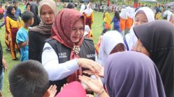 Wakil Bupati Muara Enim Ir.Hj.Sumarni,M.Si Buka Perlombaan Permainan Tradisional Dalam Rangka HUT RI Ke-80