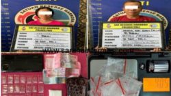Satresnarkoba Polres PALI Berhasil Amankan  Dua Tersangka Pengedar Narkoba Jenis Sabu