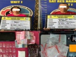 Satresnarkoba Polres PALI Berhasil Amankan  Dua Tersangka Pengedar Narkoba Jenis Sabu