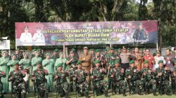 Bupati Muara Enim H. Edison, S.H., M.Hum Pimpin Upacara Penyambutan Kepulangan 450 Prajurit Yonif 141/AYJP Dari Satgas Pamtas RI-Papua Nugini